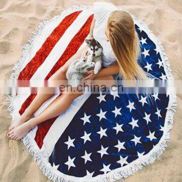 Flag Microfiber Round Beach Towle Wrap Dress