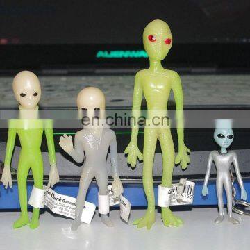 custom made alient pvc figure toy, different style pvc alient figure toy for collection