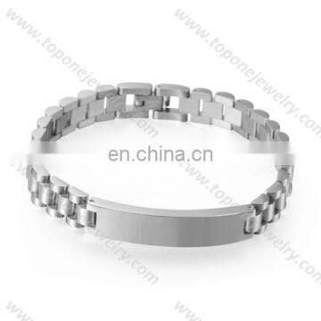 2017 Men stainless steel bangle custom bracelet charms logo