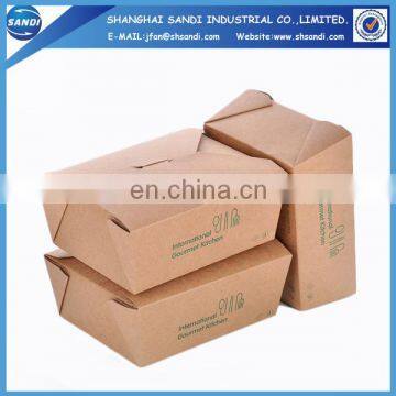 Custom disposable food packing box with logo