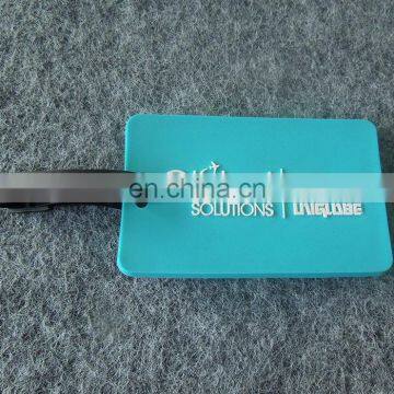 With your own logo and website Travel Hotel Luggage Tag Name Card airplane soft pvc luggage tag