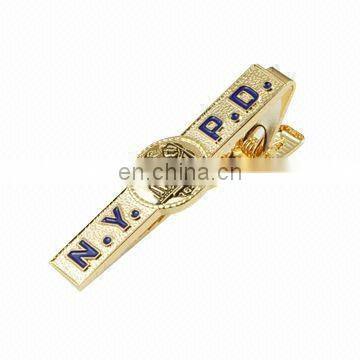 High Quality Gold Plated Soft Enamel Colors Custom Tie Bar Tie Clip