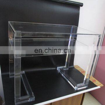 New design and fashional crystal clear acrylic dining table in living room