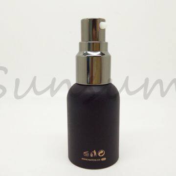 Black Color Cosmetic Lotion Spray Custom Lotion Bottle