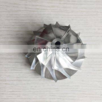 GT30 467756-0005 52.75/76.13mm 7+7 blades turbo billet/milling/aluminum 2618 compressor wheel for racing