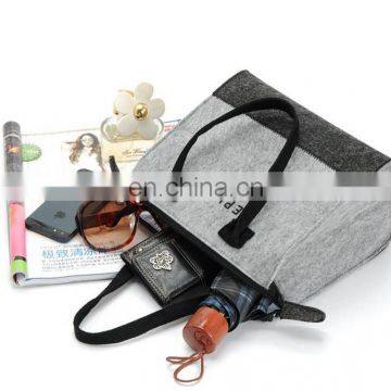 Wholesale Hang Up Plain Felt Garden Workforce Bucket Tool Plant Bag Shopping Lunch Picnic Tote Bag