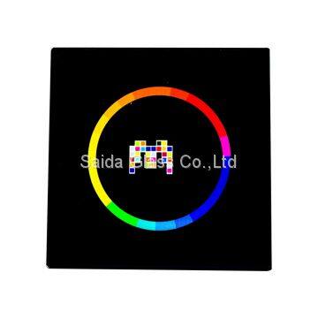 Customised 3mm Top Switch Tempered Glass With UV Printing for Smart Home