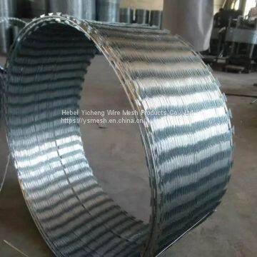 2020 Низкая цена, высокое качество! Горячедувковый оцинкованный рязьканый колючевой проволочный барьер, колючевой проволочный барьер «концертина». Реальная фабрика. photo-4