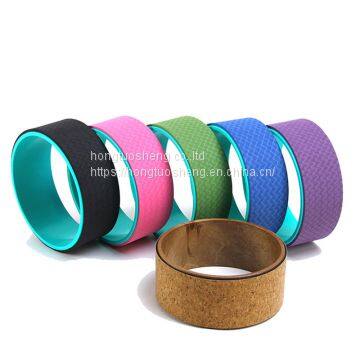 Factory Supply Custom Design 13inch Cork Yoga Wheel for Back Pain photo-3