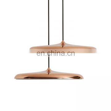 Hot Sale Rose Gold / Black Ufo Shape Fancy Hanging Light 14w / 24w Led Interior Chandelier Lighting