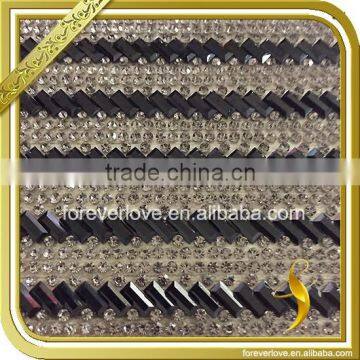 Hot Fix Rhinestone Mesh Trimming Crystal Hotfix Rhinestone Banding FRM-212