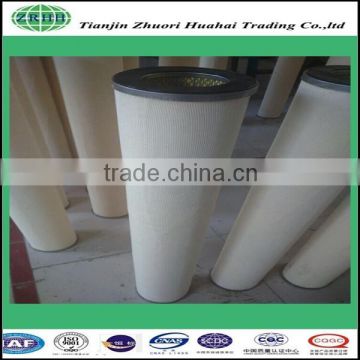 100% synthetic materials, complete combustion residues. coalescing filter element