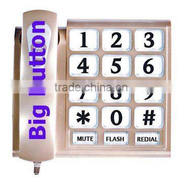 crystal big button basic telephone for seniors