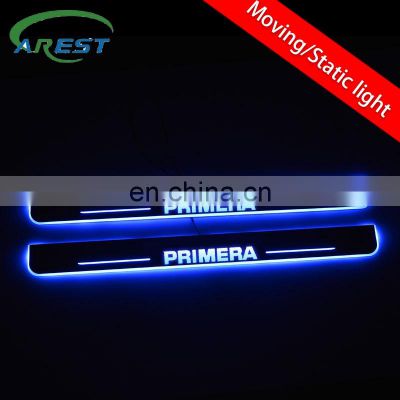 LED Car Door Sill Scuff Plates for Nissan Primera P12 sedan 2003 Door Threshold Guard Cover Trim Car Accessories