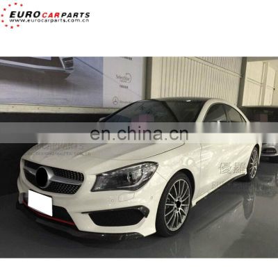 CLA carbon fiber fit for CLA-CLASS W117 sport CLA45 style carbon fiber parts replace original to carbon