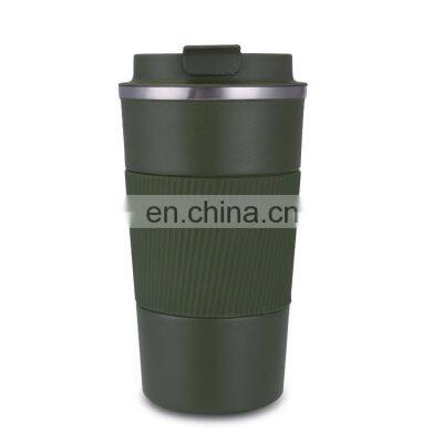 Drinking water bottle 500 ml vacuum tumbler portable mug with lid