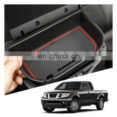 Interior Accessories Parts Silicone Armrest Rest Storage Box Center Control Console Organizer Tray For Nisson frontier Navara