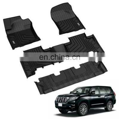 Heavy Duty Odorless Material Rubber Tpe Car Floor Mats For TOYOTA Prado 2010 2011 2012 2013 2014 2015 2016 2017 2018 2019 2020