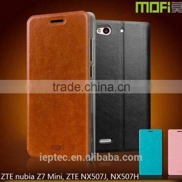 MOFi RUI Series PU Leather Flip Cover Case for ZTE nubia Z7 Mini, NX507J, NX507H, Soft TPU Back
