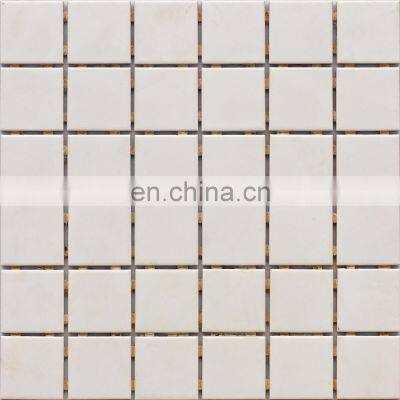 Foshan Ceramic mosaic Tile Background Wall Decoration Easy Mosaic Designs Bathroom Tile swimming pool Mosaic