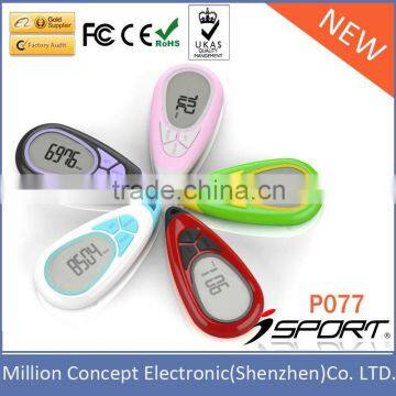 Light cheap electronic pedometer promotional gift