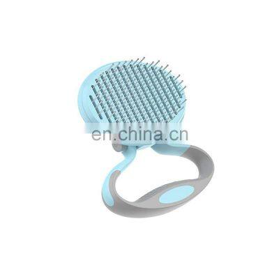 Factory wholesale self cleaning undercoat rake easy mats & tangles 2 sided dog comb brush for Long and Short Hair Pets