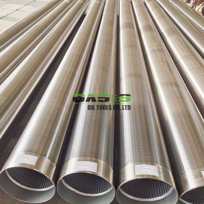 6inch stainless steel 316L continuous slot wire wrapped Johnson screens pipe