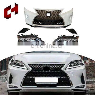 CH Single Layer Gloss Grille Engineer Hood Front Bumper The Headlamps Body Kit For Lexus Rx 09-15 Upgrade To 2021