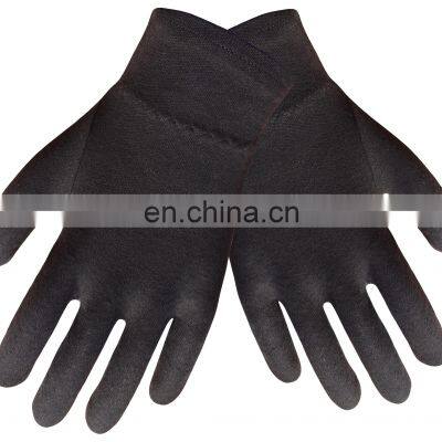 Black Mini Plastic Dots Palm Fashion Parade Style Cotton Gloves