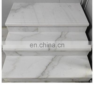 CE certificate white marble stair railing designs