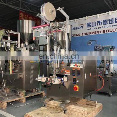 Automatic Triangle Fat-free Milk Bag Liquid Filling Sealing Machine photo-2