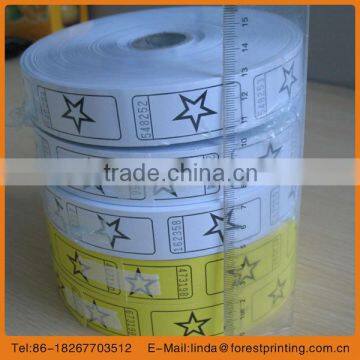 2014 hot supermarket series admisson ticket raffle ticket official sale ticket rolls meeting ticket