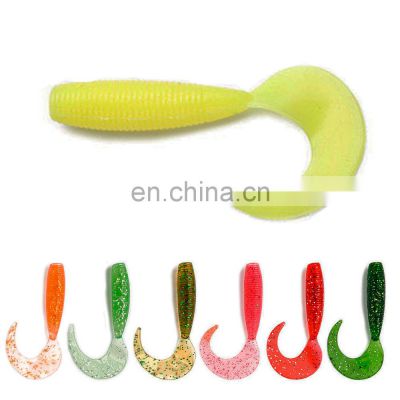 JOHNCOO Rubber Fishing Lure 50mm 1.3g Custom Fishing Lures Saltwater Webass Fishing Lure