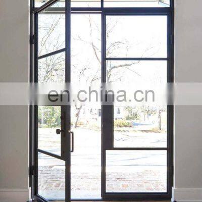 Patio Security Decorative Wrought Iron Slim Doors Home Entrance Black Front Entry Door photo-4