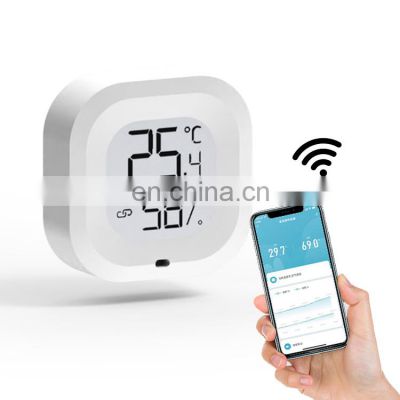 2022 New High Technology Product Household Portable Smart Room  Mini Bluetooth 2 In 1 Digital Temperature&Humidity WiFi Sensor