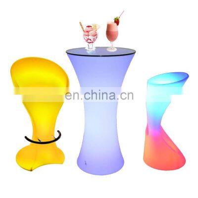 new designs recharge bar furniture tables and chairs for events rechargeable led high table bar stools