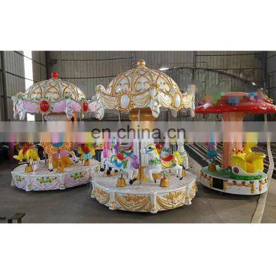 Factory price outdoor commercial amusement park merry go round carousel horse