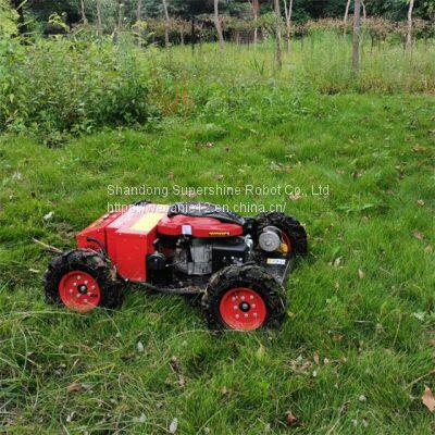 wireless remote control lawn mower, China robot lawn mower with remote control price, rcmower for sale