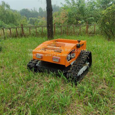 tracked robot mower, China radio controlled lawn mower for sale price, remote brush mower for sale