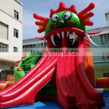 0.9mm PVC Tarpaulin Colorful Inflatable land Amusemet Park for sale