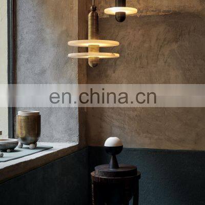 Classic Brass Retro Style Decorative Chandeliers Personalized Customization Modern Spanish Snowflake Stone Lamp Ceiling photo-5