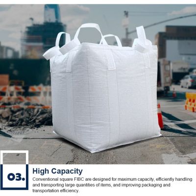 Polypropylene Jumbo Bag, Plastic Cement Packaging Bags / Big Bag 1 Ton 1.5 Ton Packing photo-5