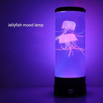 Hot Sale Strong Motor Fake Led Jelly fish Mood Lamps Fantasy Jelly Fish Desk Light Jellyfish Lamp Led Jellyfish Lava Lamp