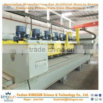 Best selling artificial quartz stone calibration machine/processing machine for making artificial stone slab