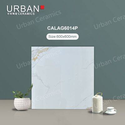 600X600mm Vitrified Ceramic Hotel Bedroom Glazed Polished Porcelain Floor Wall Tile