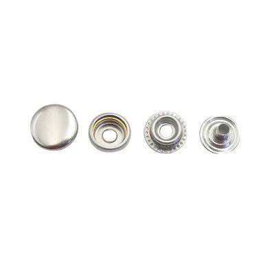 12mm 15mm 17mm 20mm Four Parts Metal Brass Fastener Press Snap Button for Clothes Jacket photo-2