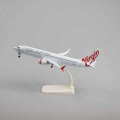 Plane model 20cm B737max civil aircraft with Wheels Collectibles
