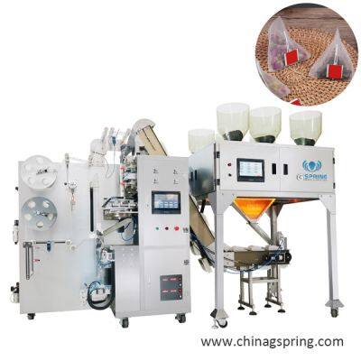 Fully Automatic Pyramid Triangle Tea Bag Packaging Machine for Herbal Tea Granule