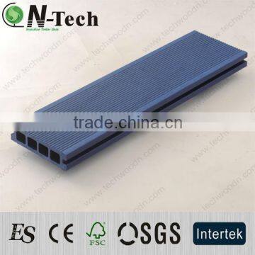 Hollow blue color wpc decking board Specifications 25X135mm