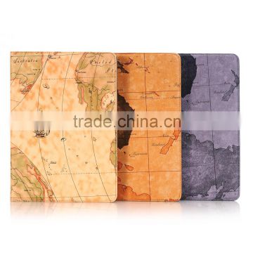 For Apple iPad Pro 9.7 Map pattern Leather Case, Flip Case For Apple iPad Pro 9.7